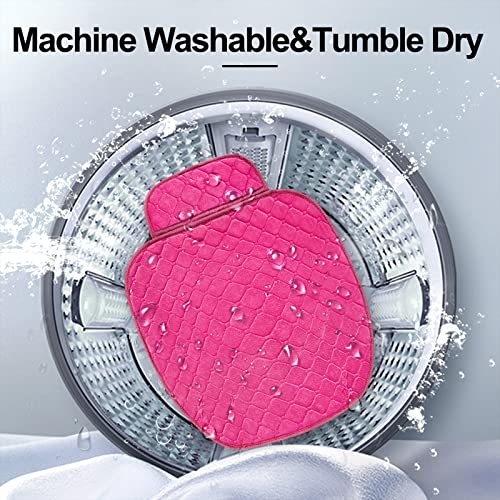 Image of surpassme Car Seat Covers Universal Seat Covers for Car Accessories with Storage Pockets, Car Front Seat Covers and Rear Bench Coverfor Automotive, SUV, Truck, and Van(Pink)