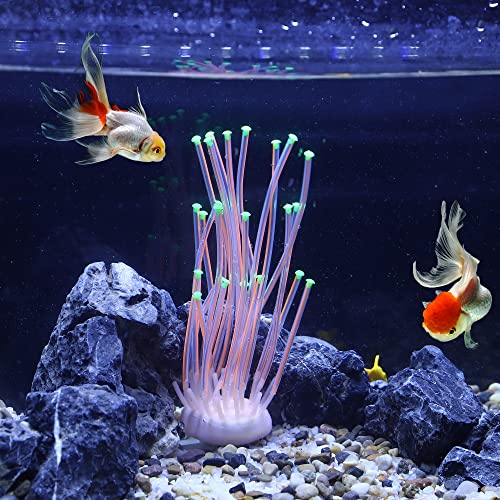 VOCOSTE Aquarium Simulation Coral Sea Urchins, Silicone Orange - Image 2