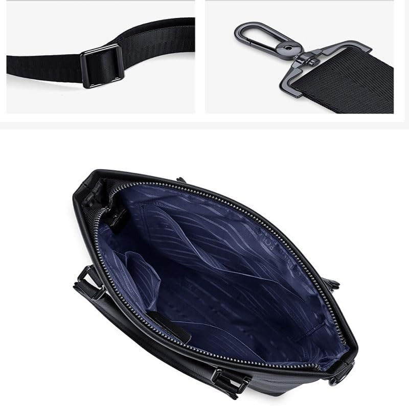 Briefcase Man Business Meeting Office Go To Work Leather Cattle Hand-held Document Bag