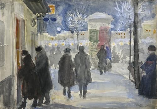 Cuadro de lienzo de Moscow Street por Sergei Vinogradov en formato clasico de 60x90cm