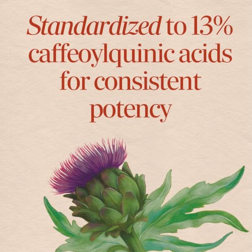 Nature's Way Artichoke, Digestion Support*, Standardized Extract, 60 ct | 600 mg Artichoke Leaf Extract Standardized to 13% Caffeoylquinic Acids, Non-GMO Project Verified, Gluten Free, Vegan Capsules - image 3
