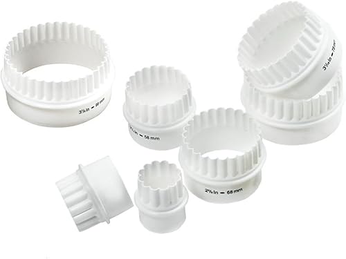 Norpro Juego de cortadores Deluxe de 7 piezas, color blanco