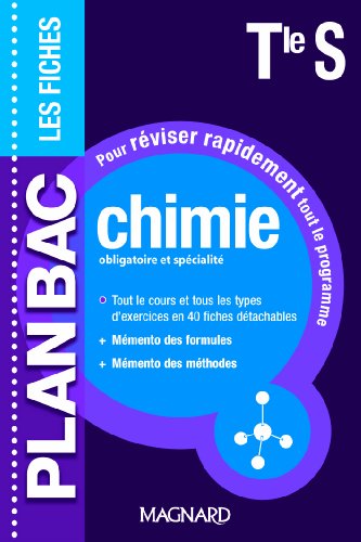 Chimie Tle S : Obligatoire et spécialité