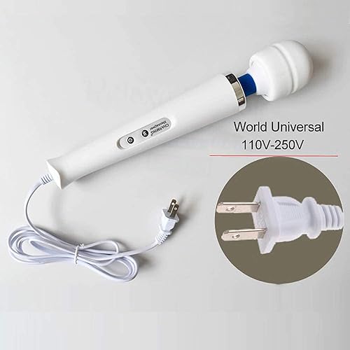 Miniatura 7 de CHARMING Potente masajeador de espalda de mano con cable de 10 velocidades con fuerte vibración, masajeador de terapia personal para recuperación