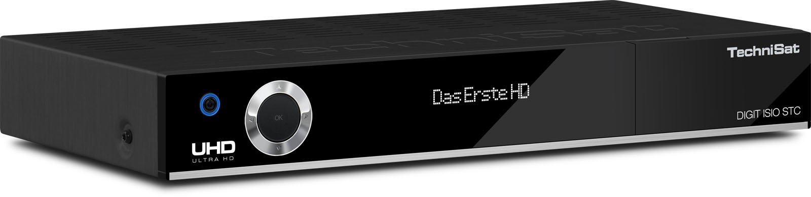 TechniSat Digit ISIO STC UHD Receiver (4K Twin Tuner, Sat DVB-S/DVB-S2, Kabel DVB-C, DVB-T2 HD, Smart TV, App Steuerung, PVR Aufnahmefunktion, WLAN, LAN, CI+, USB 3.0) schwarz