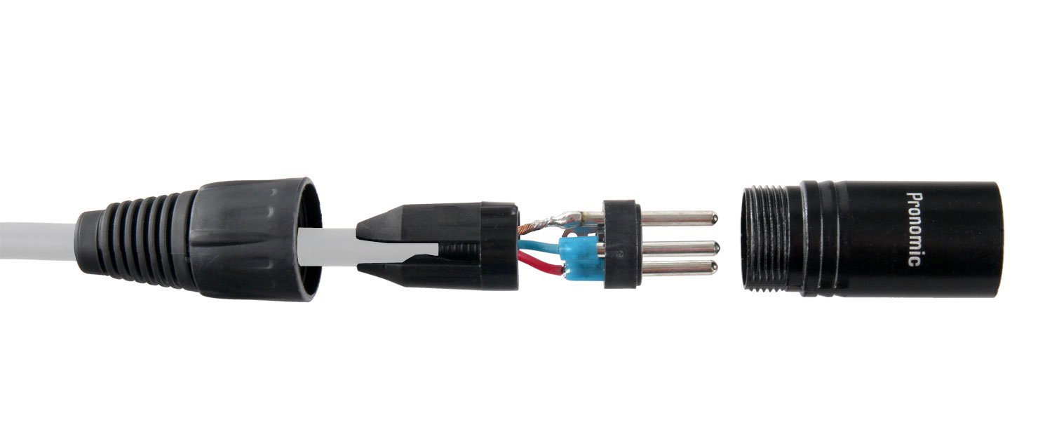 Pronomic Stage XFXM-Blue-10 Cavo Microfono XLR 10 m Metallic Blue Set da 10 | Connettori: XLR femmina 3 poli ? XLR maschio 3 poli, Lunghezza: 10m, Sezione conduttore: 0, 226 mm², Rame privo di ossigeno