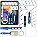 Produktbild POWZOO 12er Farbroller Set,Malerset Streichen zubehör,mit XXL Farbwanne,Abdeckfolie,Farbroller Bügel,Farbroller,malerpinsel,pinselrolle,Kreppband,Malerpinsel Set für Anstricharbeiten und Renovierung.