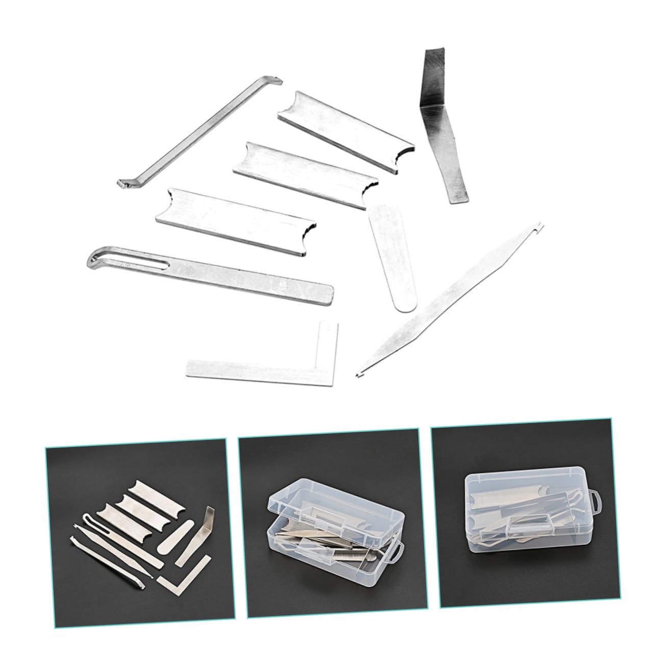 Kit di Riparazione per Clarinetto Cc17 in Metallo Argento | Strumenti Fiato, Impugnatura Antiscivolo Leggera, Regolazione Giunto e Finitura Resistente All'usura