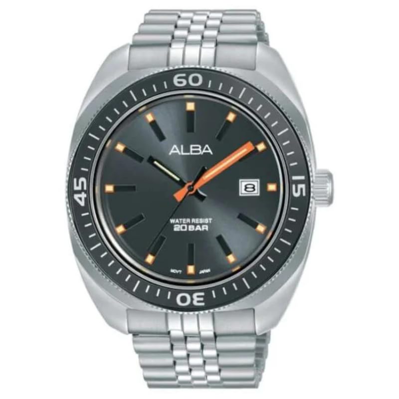 Alba Black Dial Quartz Watch -AS9T87X1, Men’s Sporty Timepiece Alba Black Dial Quartz Watch -AS9T87X1, Men’s Sporty Timepiece