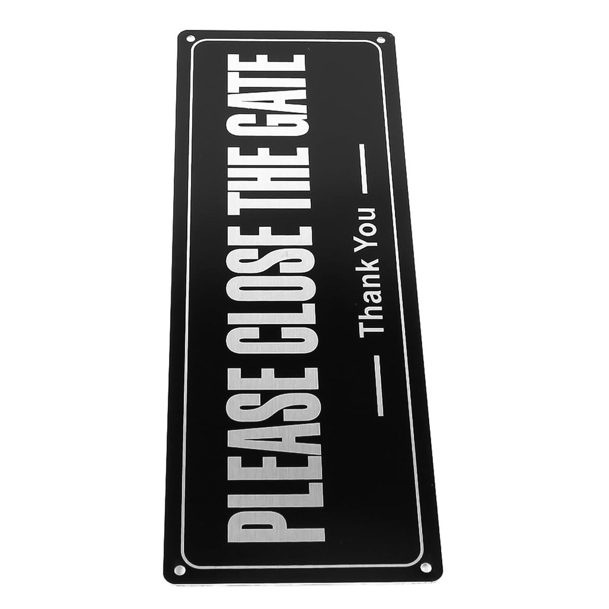 2 pezzi Cartello "Si prega di chiudere il cancello", cartelli e targhe personalizzati, cartello per porta, capanno, giardino, cortile, cancello, uso interno ed esterno, 25 x 9 cm