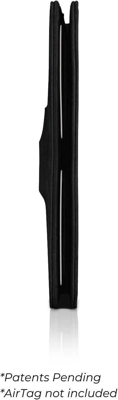 Kings Loot Passport Holder Wallet – RFID Blocking Leather Travel Wallet with Built-in Airtag Holder – Holds 1-6 Cards & Passport – Easy Pull Tab – Slim & Stylish Wallets (Midnight Black) - Image 7