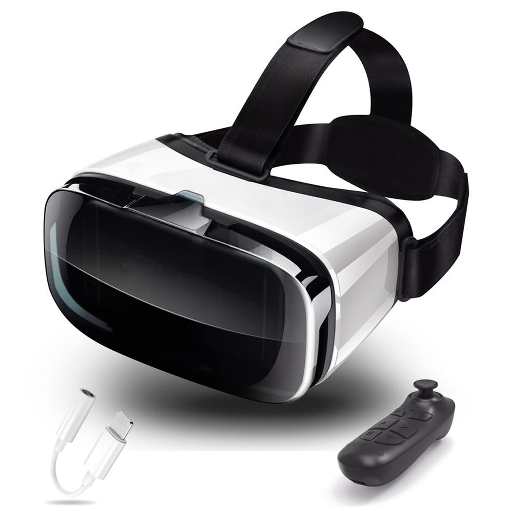 Occhiali VR, Visore Realtà Virtuale, Cuffie 3D VR Compatibile con Tutti Gli, Lente Regolabile per Film e Giochi 3D, per iPhone 13 Pro Max/13 Pro/13/12/11, per Samsung Galaxy S21, Huawei, Xiaomi