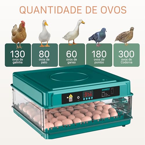 Chocadeira Automática Bateria 12v Tanque Água 130 Ovos 220 V