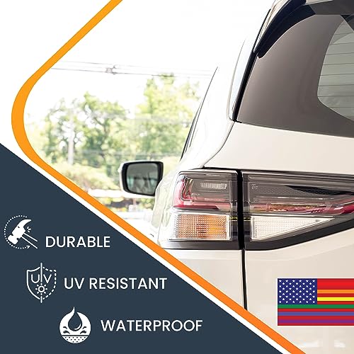 Image of Magnet Me Up Gay Pride LGTBQ Rainbow American Flag Magnet Decal, 3x5 Inches, Heavy Duty Automotive Magnet for Car Truck SUV, in Support of LGBTQ