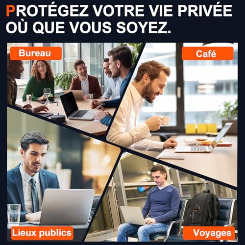 Magnetischer Blickschutzfolie 16 Zoll für 16:10 Laptop, Anti Spy Blaulicht Blendschutz Sichtschutzfolie für Lenovo/HP/Dell/Acer/Asus/Samsung/Toshiba, Abnehmbarer 16\ Displayfilter Sichtschutzfilter