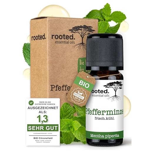rooted. BIO Pfefferminzöl 10ml