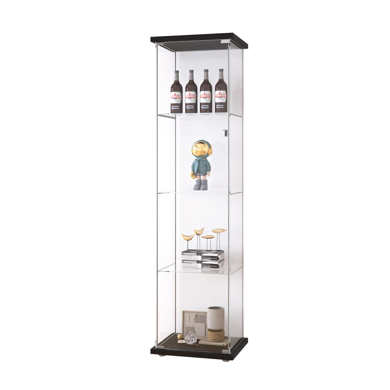 Buy FANYUSHOW GlassDoor 4Shelf Curio Display