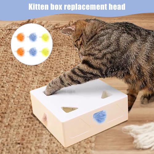 Juguetes de repuesto para gatos con plumas Xweptuy interactivos y accesorios de emboscada 6 uds 5