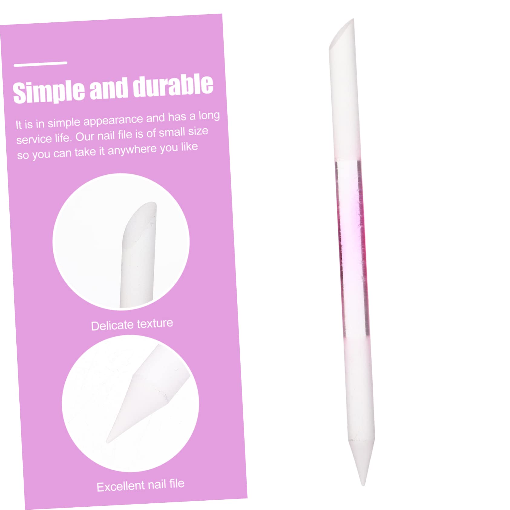 Beaupretty 15piezas Limas De Uñas De Vidrio Herramientas De Manicura Estilizadas Pulido y Limpieza De Uñas Diseño Compacto y Portátil Transparente