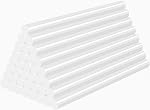 36 Pack Hot Melt Glue Sticks Colored Mini Size, Sparkly Gray Adhesive EVA Glue Sticks Small for DIY Art Craft Decoration, 4" Long x 0.27" Dia