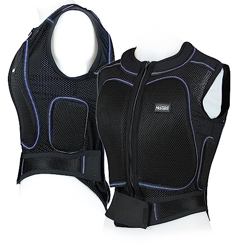 Horses Body Protezione Unisex New Nero XL, Gilet Protettivo per Cavalieri ed Amazzoni, Tessuto Tecnico con Inserti, Elasticizzato, Si Adatta alle Forme del Corpo