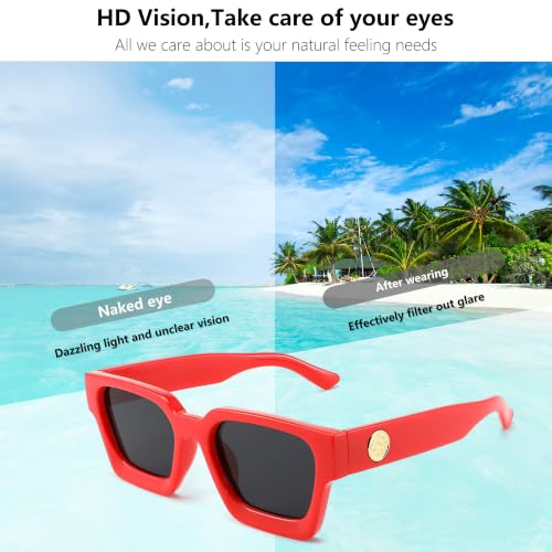 Image of FEISEDY Vintage Small Sunglasses Oval Slender Metal Frame Candy Colors B2277