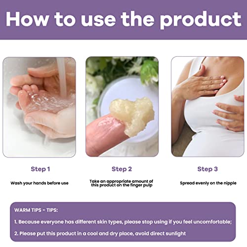 Manteiga de Mamilo de Lanolina, 30 G de Bálsamo de Mamilo para Bebês Hidratante Suave, Produtos Repa