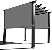 Vista 16 de Alion Home Toldo de repuesto universal para pérgola (12 x 10 pies, rojo borgoña)