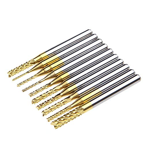 Fraise à Graver PCB et outils CNC rotatifs de 0,8 à 3,175mm pour ateliers créatifs
