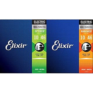 Cordes Elixir® pour guitare électrique avec revêtement OPTIWEB®, Light (.010-.046) & Cordes Elixir® pour guitare… - Les Beatles, Paul McCartney, John Lennon, RIngo Starr, George Harrison