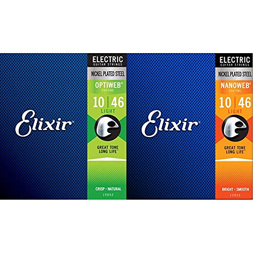 Cordes Elixir® pour guitare électrique avec revêtement OPTIWEB®, Light (.010-.046) & Cordes Elixir® pour guitare… - Les Beatles, Paul McCartney, John Lennon, RIngo Starr, George Harrison Cordes Elixir® pour guitare électrique avec revêtement OPTIWEB®, Light (.010-.046) & Cordes Elixir® pour guitare…