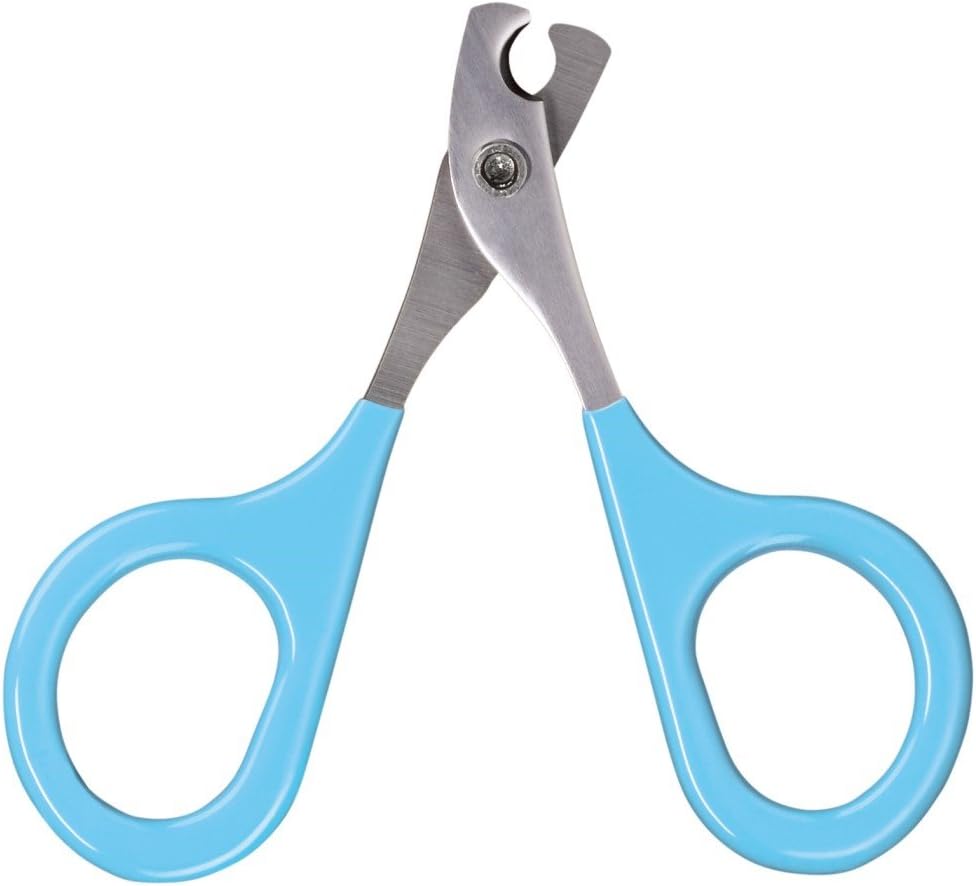 ConairPro Cat Nail Clipper Trimmer Stainless Steel Cutting Blades Nonslip XSmall, Blue