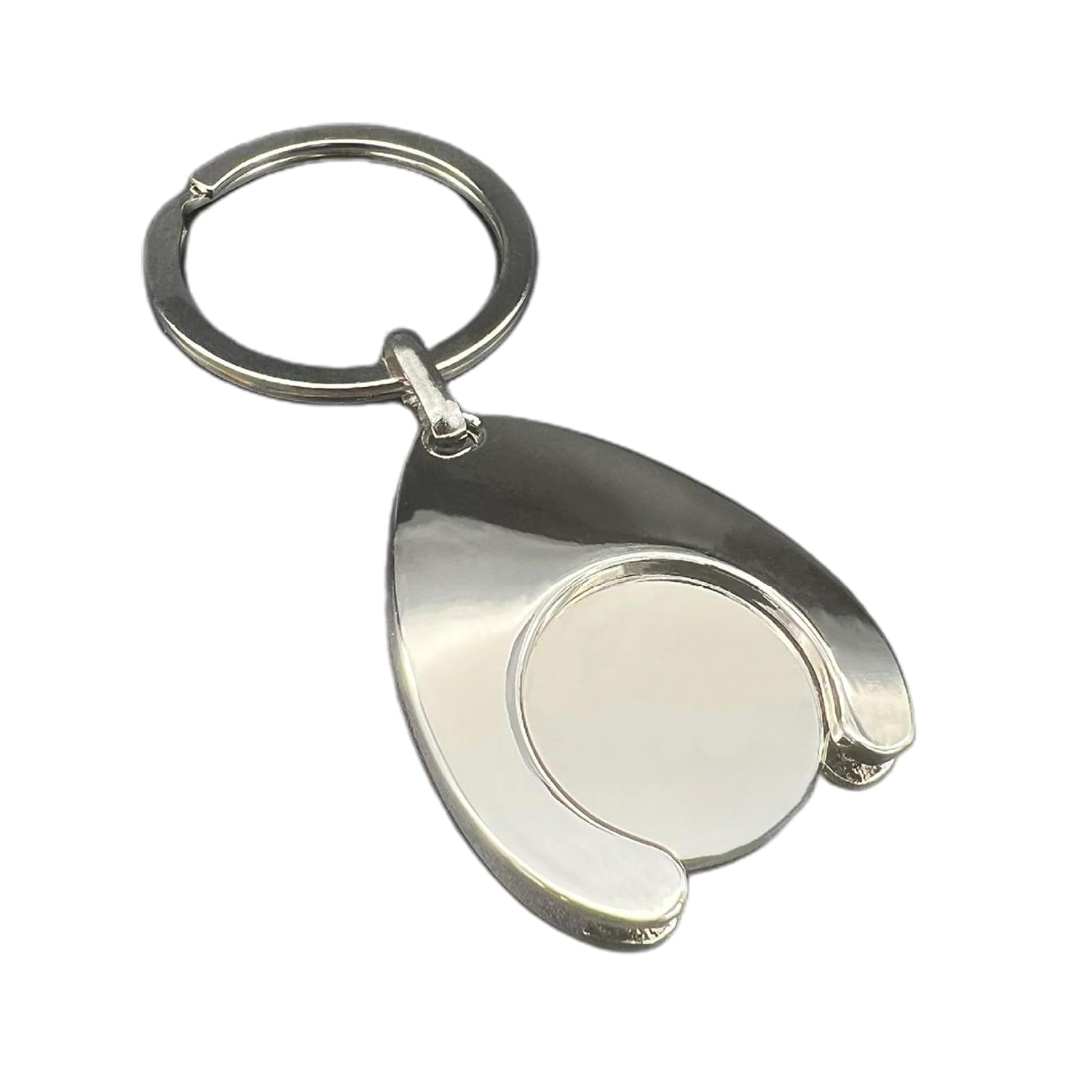 HAISENG Stylish Trolley Coin Holder Keyring Keychain Supermarket Shopping Cart Key Chain Blabk Tokens