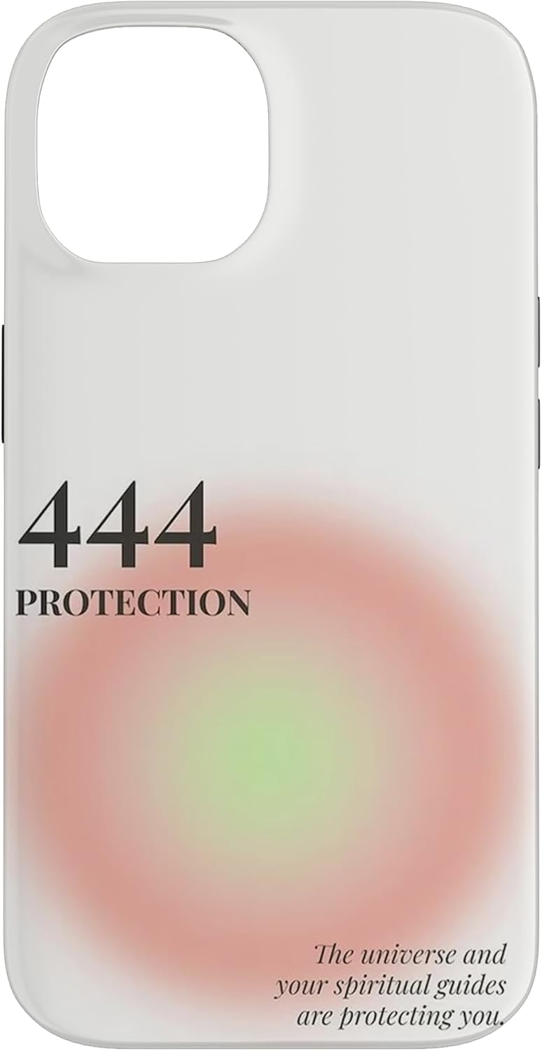 iPhone 13 Angel Number 444 Aura Case