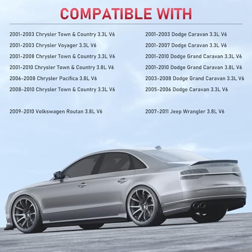 Image of LZTR5AGP Iridium Spark Plugs 6 Pack Compatible with Jeep Wrangler Compatible with Dodge Grand Caravan Town & Country Pacifica Voyager VW Routan 3.3L 3.8L V6 Engine Replaces 3381