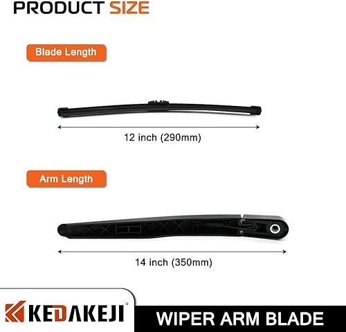 Miniatura 5 de KEDAKEJI Compatible con Ford Explorer 2011-2018, juego de limpiaparabrisas trasero estilo OEM BB5Z17526C