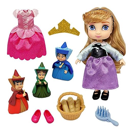 Disney Aurora Animators' Collection Mini Doll Play Set – Sleeping Beauty – 5 Inches