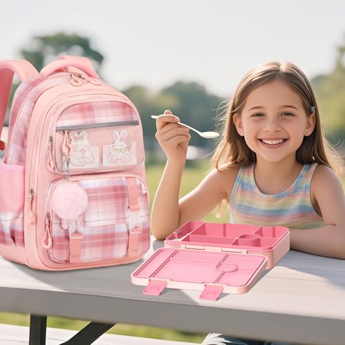 Bevalsa Kids Backpack for Girls with Bento Lunch Box Set by Bevalsa - Used condition - Image 8