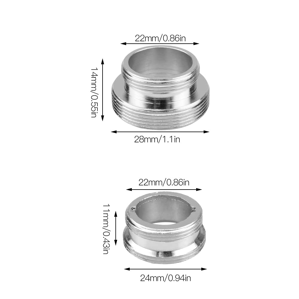 Adattatore rubinetto miscelatore M18.5 - M22 per IKEA, GROHE, Neoperl TJ, filtro BRITA Adattatore rubinetto miscelatore M18.5 - M22 per IKEA, GROHE, Neoperl TJ, filtro BRITA