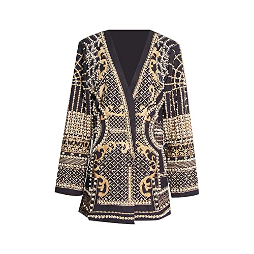 Women's Suit Blazer Jacket for Party Dinner Prom,Outfits Wedding Party Dress Long Sleeve V-Neck Office Work Jacket