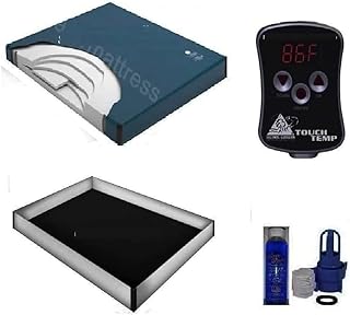 California King 95% waveless waterbed Mattress with 12 mil Liner, Digital Heater & Fill kit with Conditioner