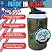 Made in USA | Fishing Can Cooler from Shark Tank | Hard Shell Drink Holder with Hand Line Reel | Fits Most Can Sleeves or Coozies | Unique Fishing Gift for Men | Retail Box Packaging | Camo