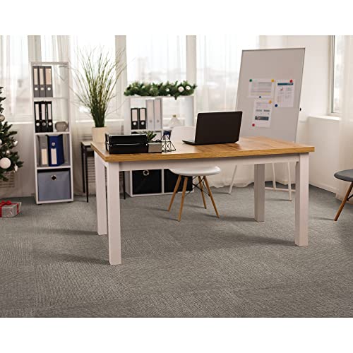Image of Mohawk Advance 24 inch x 24 inch Berber (Loop pile), 0.09 inch Pile Height, Carpet Tile, PET Fiber, Trending Topics Color, (24 Tiles), (96 sqft /carton)