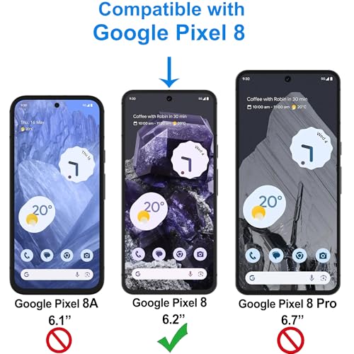 4youquality Screen Protector for Google Pixel 8 (6.2-Inch), Tempered Glass Film, 2-Pack, [LifetimeSupport][Impact-Resistant][Anti-Scratch] - Image 5