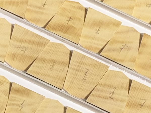 ○駒木地○島黄楊／天然木・虎斑(大振り)-04-Jr○未使用