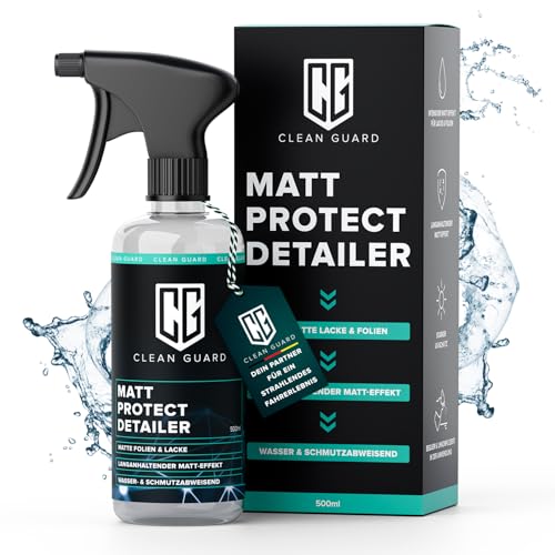 Clean Guard Matt Protect Detailer 500ml | Mattlack Pflege für Matt-Lack & Matt-Folie | Das Pflegemittel für Matte Lacke | Frischer Matt-Effekt für alle matten Oberflächen Auto,Motorrad,Fahrrad & Mehr