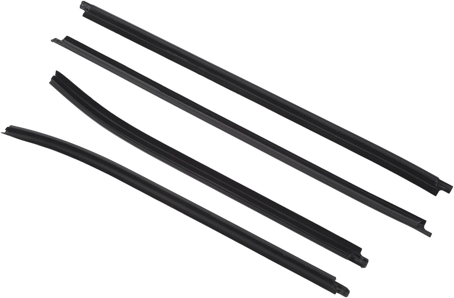aqxreight 4PCS Window Moulding Trims Rubber 68161 0K010 Repl 4PCS Window Moulding Trims Rubber Replacement for Sr5 Vigo Mk6 Pickup 2005-2015, Weatherstrip Belts Sr5 Vigo Mk6 2005 2006 2007 2