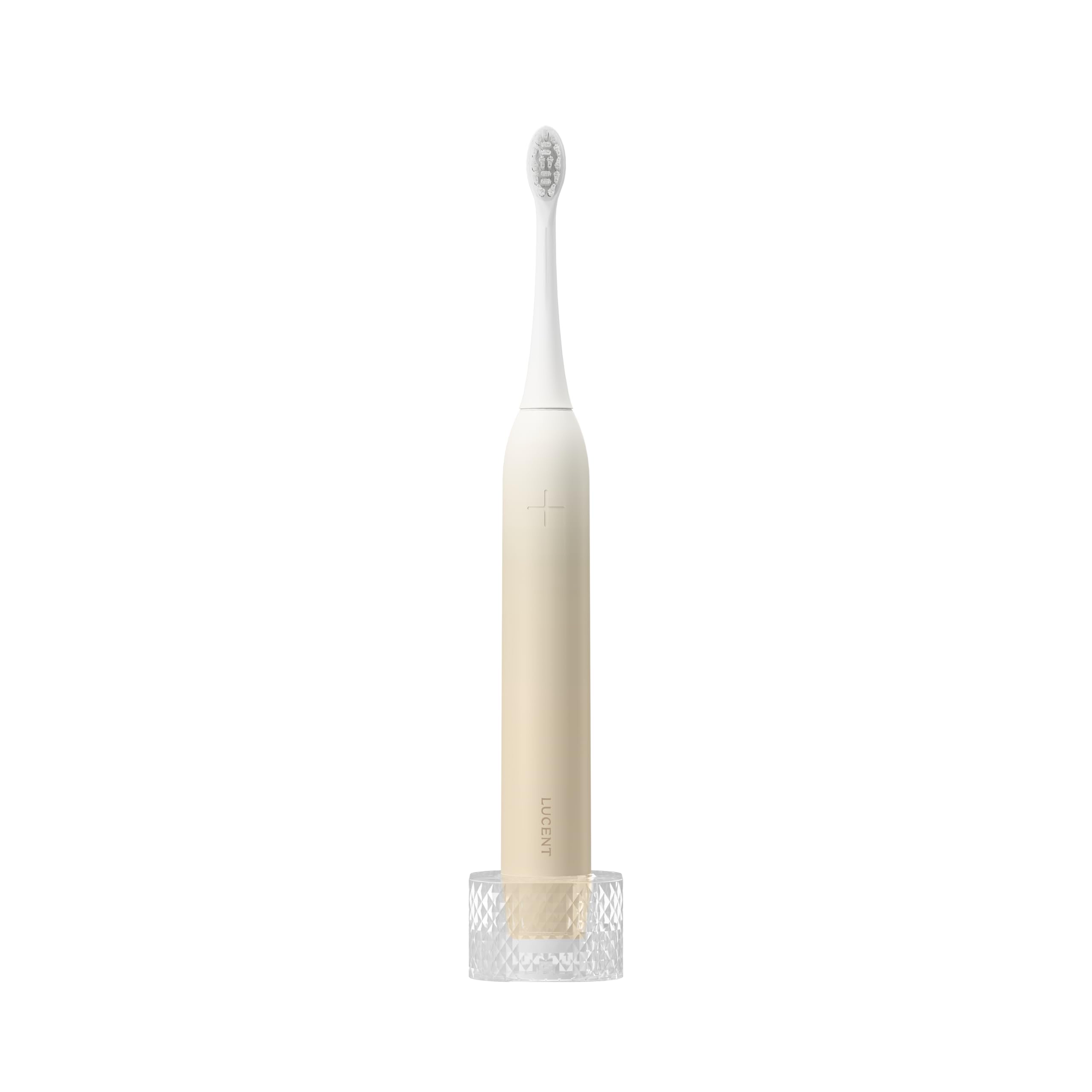 Elektrische Schallzahnbürste Vanilla Cream – Sonic Zahnbürste mit Smart Timer, automatischer Ein/Aus-Funktion, 3 Reinigungsmodi, Drucksensor, 60 Tage Akkulaufzeit für Erwachsene