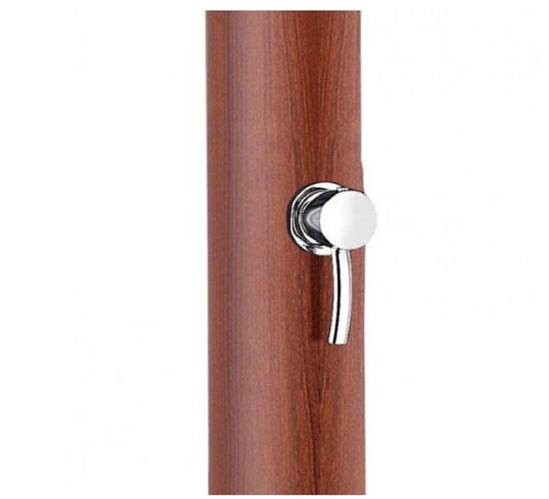 Gre AR1020W Ducha Solar 20 L PVC aspecto madera monomando jardín exterior