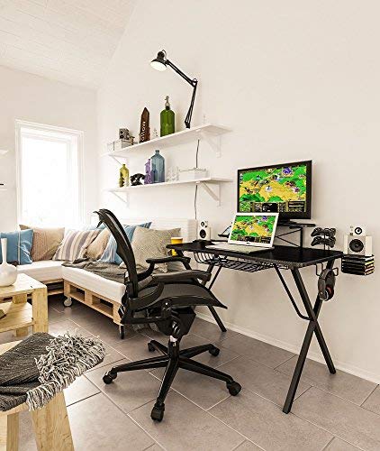 Atlantic Gaming Original Gaming-Desk Pro - Curved-Front, 10 Games, Controller, Headphone